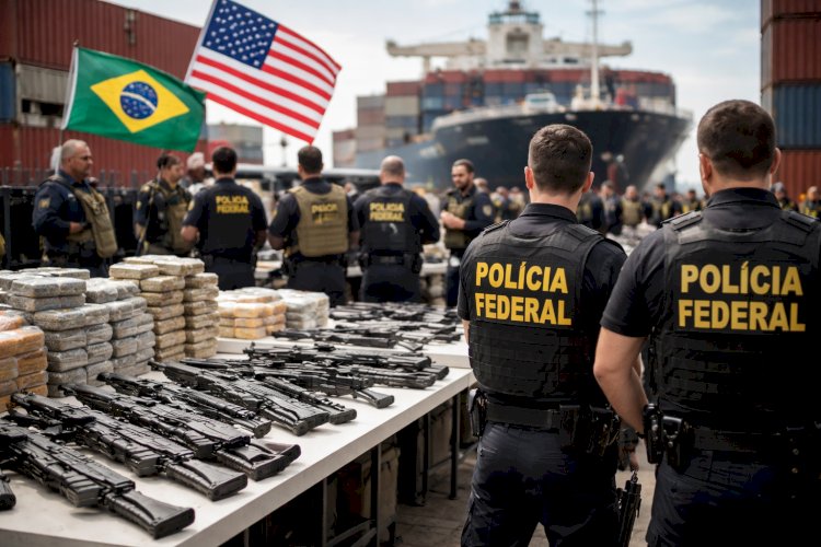 Acordo Brasil–Estados Unidos reforça combate ao tráfico internacional de armas e drogas